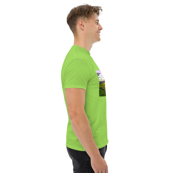 Golden Sunset Waterfall Serenity - unisex classic tee - The Outfit.