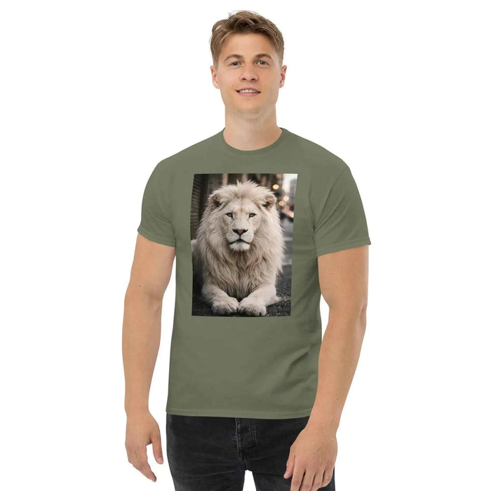 Urban White Lion Graphic Tee - 36