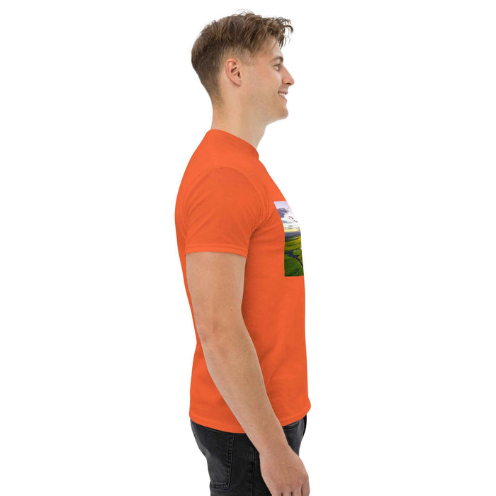 Golden Sunset Waterfall Serenity - unisex classic tee